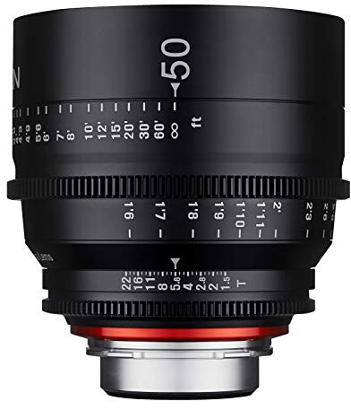 XEEN Cinema 50mm T1,5 MFT Vollformat Objektiv MF Cine Video Lens für hohe Auflösungen mit Follow Focus Zahnkränze