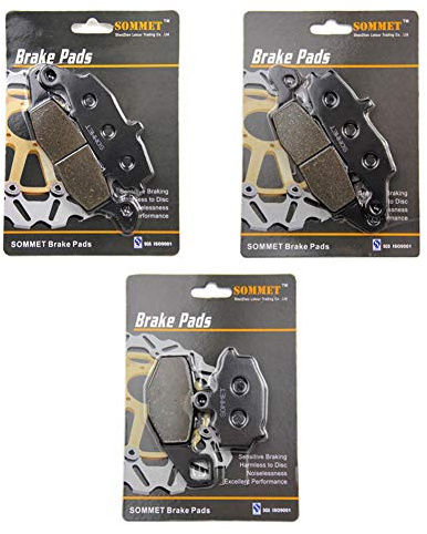 SOMMET Pastiglie freno Anteriori + Posteriore per ER 650 ER6N EX 650 ER6F Ninja (06-16) Z750 Z750S ZR 750 (04-07) KLE 650 Versys (07-14) GPZ 1100 (95-98) LT229-231-192