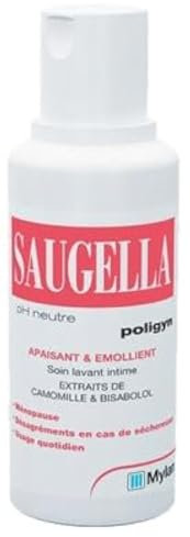 Saugella - Poligyn - Soin lavant intime -Ménopause - Soulage les désagréments et démangeaisons intimes - 250ml