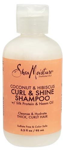 SheaMoisture's Coconut & Hibiscus Curl & Shine Shampoo - 3.2 fl oz by Shea Moisture