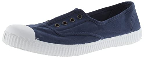 victoria Sneaker 1915 Tela Tinta Drec & Elastico Centrale & Punta Rinforzata 106623 per Donna Marino 41