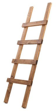 Uncle Joe´s Dekoleiter, 118 x 39 x 5 cm, Holz, Dunkelbraun, Vintage, Shabby chic Handtuchhalter, braun, 118x39x5 cm