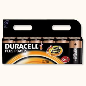 Duracell Plus Power D Pile alcaline 1,5 V non rechargeable