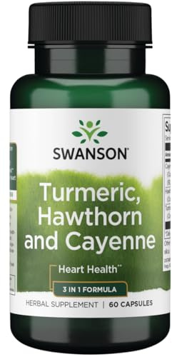 Swanson Full Spectrum Turmeric Hawthorn & Cayenne 60 Capsules