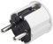 Meister Schutzkontakt-Stecker - Kunststoff - weiß - 250 V - 16 A - Maximaler Kabelquerschnitt 2,5 mm² - IP20 Innenbereich - Seitliche Einführung / Schuko-Stecker mit Zugentlastung / 7421110