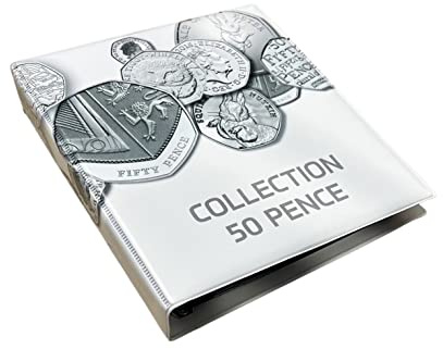 SCHULZ Myntalbum för 200 stycken mynt (vit 50pence)