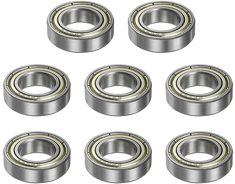QUARKZMAN 8Stk 6800ZZ Kugellager Rillenkugellager Bearing Tief Rillenkugel Lager 10mm Bohrung 19mm AD 5mm Dick Chrom Stahl Doppel Abgeschirmt Lager für Motoren Pumpen Förderer