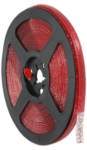 PATIKIL Tira de Sellado de Calafateo 20 Pies Moldura de Pared Autoadhesiva Resistente al Agua para Esquinas Borde de Moldura para Techo Encimera Inodoro Azulejo y Bañera Rojo