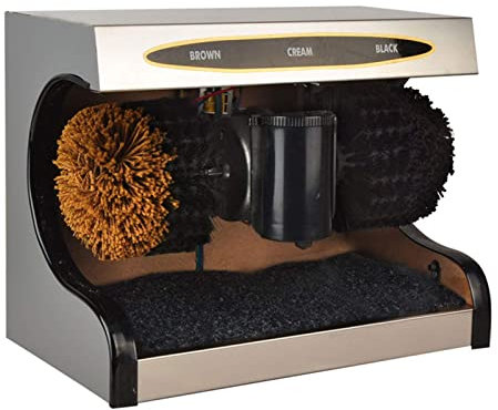 Shoe Polisher Automatic Induction Automatic Shoe Polisher Shoe Shine Machine, Automatic Photoelectric Induction Shoe Polisher, Suitable for Home Living Room,Silver