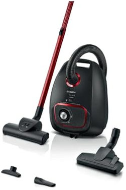 Bosch BGB41POW1 - Aspirapolvere con sacco, traino, 850 watt, nero