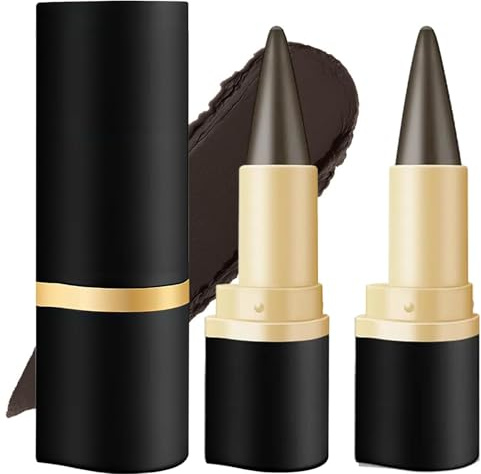 JAONLD Set med 2 matta eyeliners, vattentäta, snabbtorkande, vattenresistenta, hög färgåtergivning, snabbtorkande, för alla typer av smink (mörkbrun)