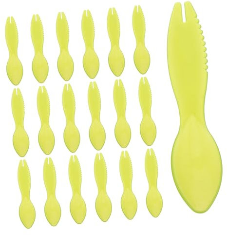 CIYODO Cuillère à Kiwi en Plastique Lot de 20 Éplucheur Multi-Usages Ustensiles Cuisine Outil pour Enlever la Peau Gadget Pratique pour Fruits