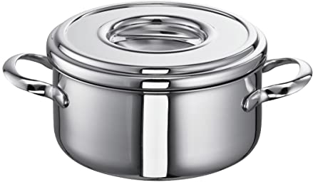 Schulte-Ufer Romana i Bratentopf, Edelstahl, Silber, 18 cm / 2 ltr