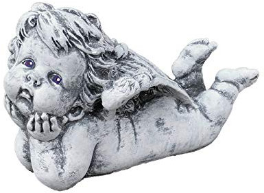 Pierre Statue Ange couché, Massif en Pierre, Le Gel et aux intempéries jusqu'à -30 °C