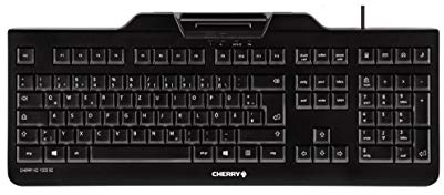 CHERRY KC 1000 SC Security Keyboard with Integrated Smart Card Terminal - Black