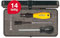Wiha Drehmoment-Schraubendreher Set TorqueVario-S ESD I gemischt, 14-tlg. I 0,4-1,0 Nm I variabel einstellbare Drehmomentbegrenzung in Box (43898)