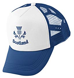 Super Lemon Scotland Scottish Truckers Hat Cap Blue/White