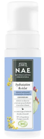 N.A.E. - Mousse Nettoyante Visage Hydratation & Eclat – Nettoie en Douceur – Peau Hydratée et Teint Eclatant – Certifiée Bio – 99% d'Ingrédients d'Origine Naturelle – Tube de 150ml