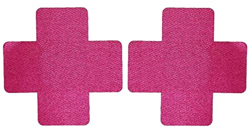 1 par rosa kors bröstvårta pasties skydd pasty tit klistermärken bröstdyna bröstlapp bh självhäftande, Rosa kors, en storlek