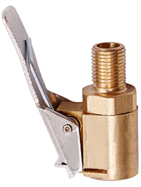Woetwoat Tapón de válvula de automóvil,Boquillas Inflado 6mm 8mm Neumático Boquilla Inflador Abrazadera Válvula, Conector De Válvula De Inflado para Coche, Camión (Thread 8mm)