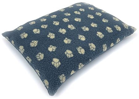 Danish Design Harbour Paw - Sherpa Fleece Deep Duvet Grey Dog Bed for Adult/Senior/Puppy Beds - Dog Duvet Medium