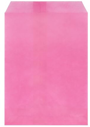 Quotidian Rosa Intenso Plano Mediano Bolsas Papel Antigrasa 5 x 7 (13 x 17,8cm) Paquete de 100 - Galleta Dulce Boda Confeti Sellos
