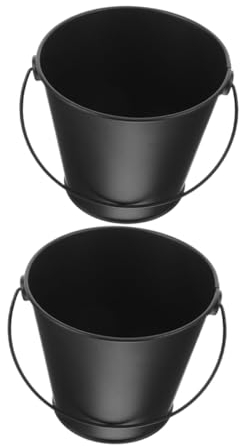 CIYODO 2stücke Metallfetteimer Für Grill BBQ Kompakter Grillöleimer Tropfbehälter Aus Metall Für Outdoor-grillzubehör