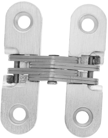 HOUDERCO Invisible Hinges for Cabinets Concealed Barrel Hinge Kit for Folding Doors