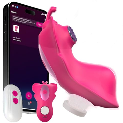 MKGD Vibratori di telecomando per donne telecomando Virabtor Viboators a lunga distanza donne Viboator giocattoli per donna Vibratori Indossabile Tramite per Cellulare Mutandine Vibranti 10 Impostazio