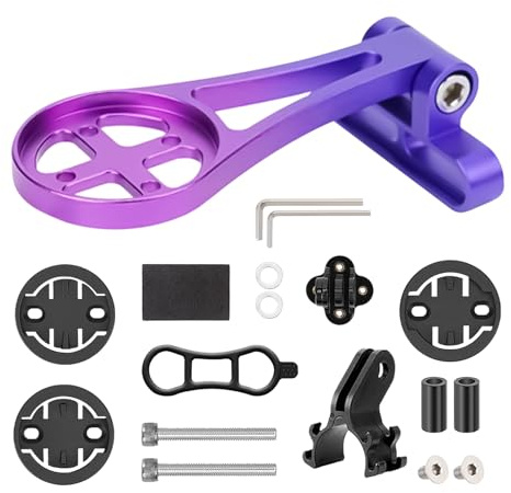 Flkiglm Supporto per computer da bicicletta per tutto il terreno, supporto per manubrio per computer per mountain bike, supporto regolabile per manubrio bicicletta, trekking, navigazione, ecc