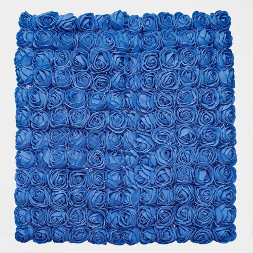 Gkhlg 144 Pcs Foam Roses Artificial Flowers with Soft PE Foam Stems Craft Flowers for DIY Crafters to Decorate Home Parties and Holidays (Royal Blue)