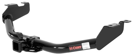CURT 13322 Class 3 Trailer Hitch, 2-Inch Receiver, Round Tube Frame, Compatible with Select Chevrolet Silverado, GMC Sierra 1500, 2500 , Black