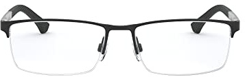 Emporio Armani Mens Ea1041 Sunglasses, Rubber Black/Demo Lens, 53 Mm US