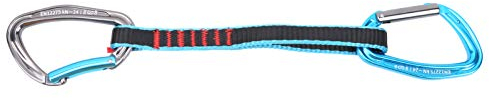 Karabinerhaken mit Sicherheitsverschluss, 38 cm, mit Gurt, Karabiner, aus Nylon, schnell für Kletterausrüstung
