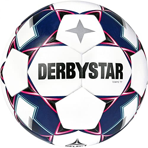 Derbystar Tempo Fußballbälle Weiss Blau 5