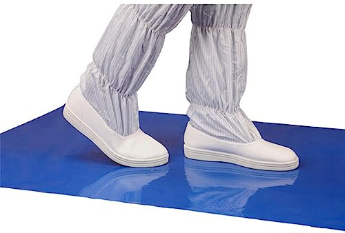 Mrisata Tappeto Decontaminante, 30 Fogli Protezione del Pavimento Tappetini Antipolvere Altamente Adesivi Tappetino per Camera Strappabile Tappetini Appiccicosi, Tappetino Tappetino (Blu)