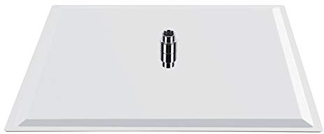 Ejoyous Rociador de Ducha Tipo Lluvia 50 X 50 Cm, Rociador de Ducha Tipo Lluvia de Acero Inoxidable, Rociador de Ducha Cuadrado, Rociadores de Ducha Incorporados con Boquillas Antical