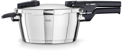 Fissler Vitaquick/Schnellkochtopf (3,5 L, Ø 22 cm) Edelstahl-Dampfkochtopf, 2-Garstufen, Made in Germany - Induktion