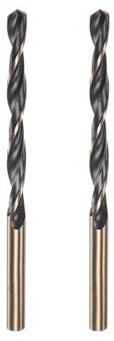 Misuyue 2pcs Metal Drill Bits, 8.5mm/0.334 HSS Carbide Jobber Drill Bit Sets, Twist Drill Bit for Metal Stainless Steel Aluminum Alloy, Wood Drill Bits