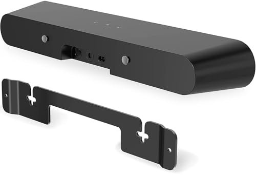 SZZCNOX Echo Sound Bar - Set di staffe da parete compatibili per altoparlanti Sonos Ray, in acciaio al carbonio, staffa in metallo per Sonos Ray, accessori per altoparlanti (nero)