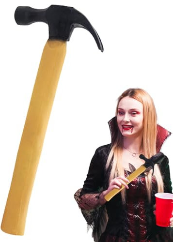 Marteau Magique Disparition,Accessoire Magique Marteau Caoutchouc Faux pour Tours et Blagues | Accessoires Décontractés pour Jeu de Rôle, Carnaval, Spectacles, Photographie et Fêtes