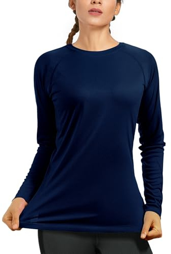 WISMBOX Women's Long Sleeve Rash Vest, UPF 50+ Swim Top for Beach and Surf | Quick-Drying Fabric, Comfortable Coverage, Designed For Swimming, Snorkelling, Holidays And Outdoor Water Sports
