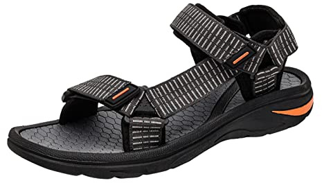 Sandaler, män, sommar, öppen tå, vandringssandaler med justerbara spännband, trekkingsandaler, lätta, bekväma sommarskor, halkfria, utomhussandaler, lediga strandsandaler, mjuk sula, sandal