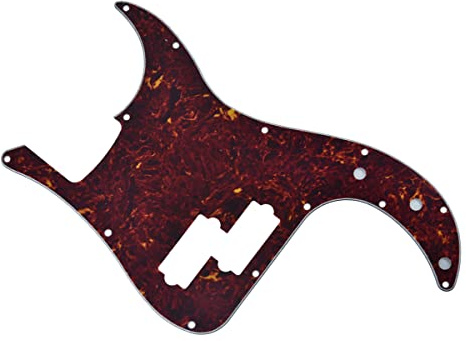 KAISH 13 Hole P Bass Style Pickguard PB Scratch Plate Bass Pickguard for USA/Mexico Precision P Bass Vintage Tortoise