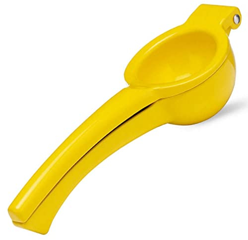 BarBits Presse-citron mexicain coudé – Extracteur de jus manuel très résistant, presse-agrumes – Jaune