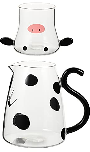 Operitacx Notte Carafe Pitcher: Comodino Ml Carafe Desktop Acqua Carafe con Tumbler E Sign