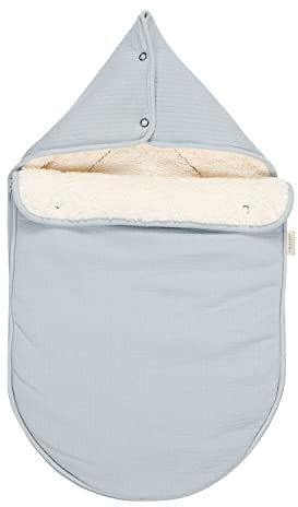 Little Dutch TE40742004 Fußsack für Babyschale - Pure soft blau