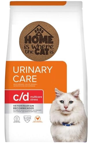 AETN Creations Prescription Diet Feline C/D Stress Urinary Cat Bundle - 1.5kg Dry Food in Chicken plus AETN Treat for Optimal Urinary Tract Health