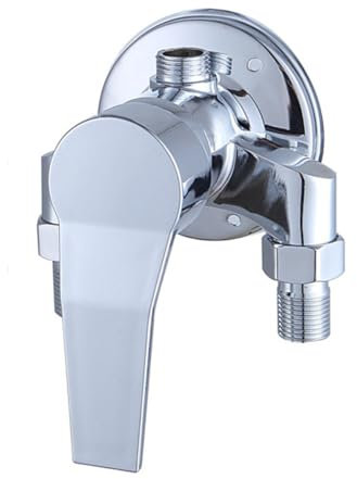 Robinet de douche mural en laiton exposé avec interrupteur de vanne de commande pour eau froide et chaude, mitigeur de douche de salle de bain