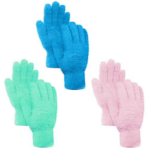 GAOHAN 3 Pair Dusting MittsGloves Microfiber,Household Cleaning Mitts